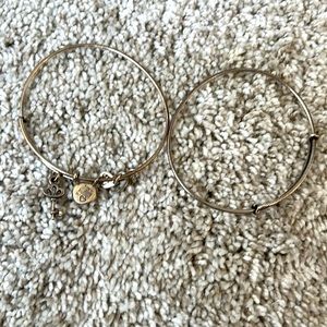 Alex and Ani key charm bracelet set